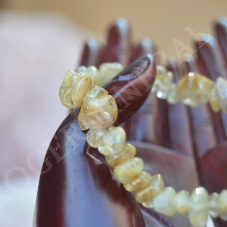 Bracelet Quartz rutile baroque