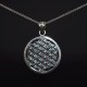Pendentif Fleur De Vie En Argent 3cm