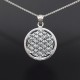 Pendentif Fleur De Vie En Argent 3cm