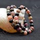 Pulsera Turmalina multicolor perlas de 9mm