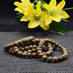 Bracelet Unakite Perles rondes 8mm