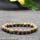 Bracelet Unakite Perles rondes 8mm