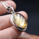 Pendentifs Citrine et argent 