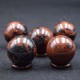 Sphères en Obsidienne Acajou