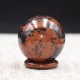 Sphères en Obsidienne Acajou