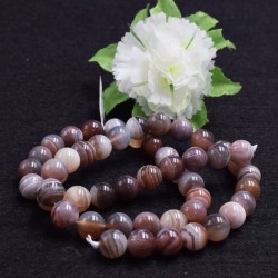 Ágata Botsuana natural, perlas 8mm precios a escala