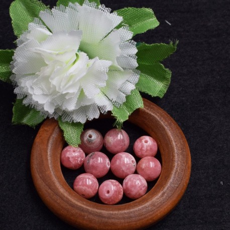 Rhodochrosite naturelle perles 8mm prix dégressifs