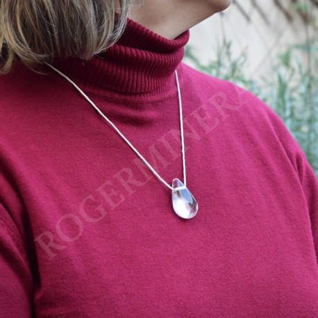 Pendentif  Cristal de Roche Biterminé 01