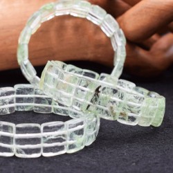 Pulsera Prehnita facetada