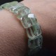 Bracelet Prehnite facetée
