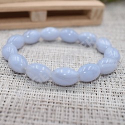 Pulsera Calcedonia oval