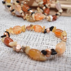Bracelet Cornaline et autres pierres