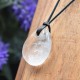 Pendentif Cristal de Roche + cordon