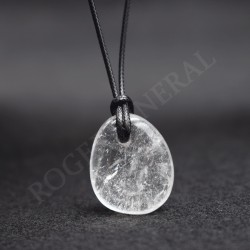 Pendentif Cristal de Roche + cordon