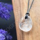Pendentif Cristal de Roche + cordon