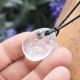Pendentif Cristal de Roche + cordon