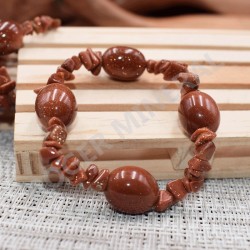 Pulsera Piedra de sol chips y piedras rodadas