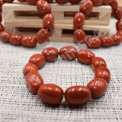 Bracelet Jaspe rouge pierres roulées