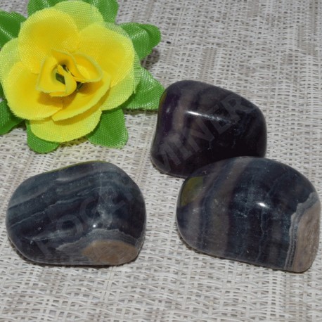 Fluorita piedra rodada unidad