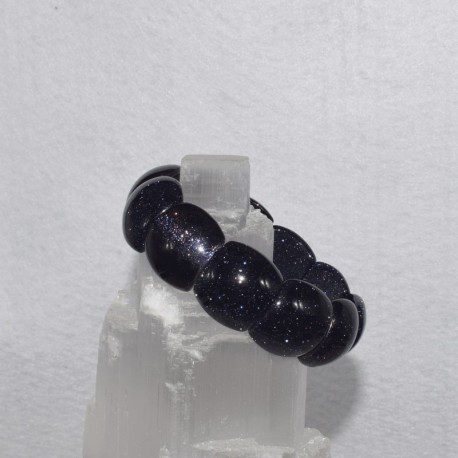 Bracelet Pierre de nuit grand cabochon