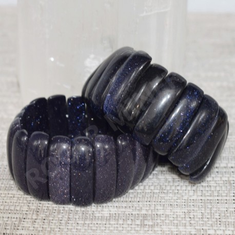 Bracelet Pierre de nuit lamelles