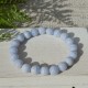 Pulsera Calcedonia perla redonda 10mm