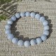 Pulsera Calcedonia perla redonda 10mm