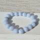 Pulsera Calcedonia perla redonda 12mm
