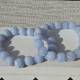 Pulsera Calcedonia perla redonda 12mm