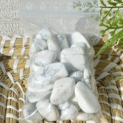 Howlita piedras rodadas pequeñas 250g