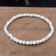 Bracelet  Nacre perles rondes 4mm