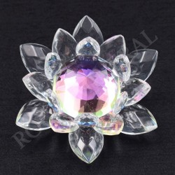 Lotus Feng-shui arc-en-ciel 5cm