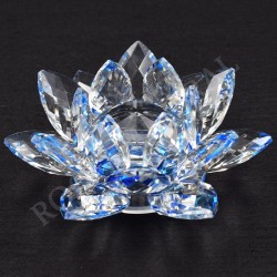 Lotus Feng-shui 6cm bleue