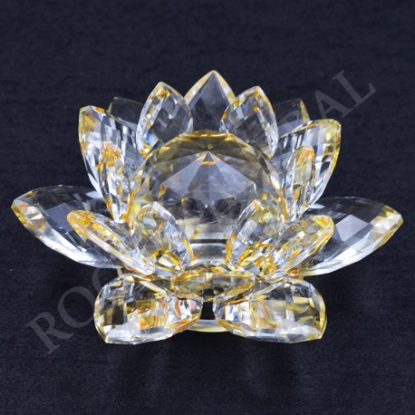 Lotus Feng-shui 5cm jaune