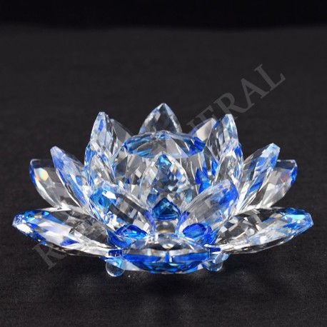 Lotus Feng-shui 5cm bleue