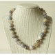 Collier Agate Perles rondes 12mm