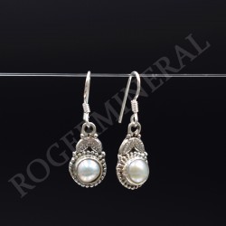 Boucle d'oreille Nacre argent 2