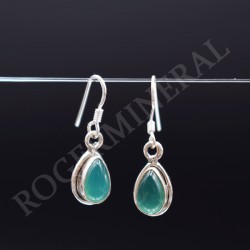 Boucle d'oreille Fluorite argent 1