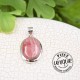 Rhodochrosite Pendenf + Boucle d'oreille RODO04