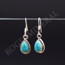 Boucle d'oreille Turquoise argent 1