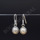 Boucle d'oreille Nacre argent 1