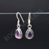 Boucle d'oreille Améthyste argent 1