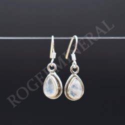 Boucle d'oreille Pierre de Lune argent 1