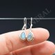 Boucle d'oreille Labradorite argent 1