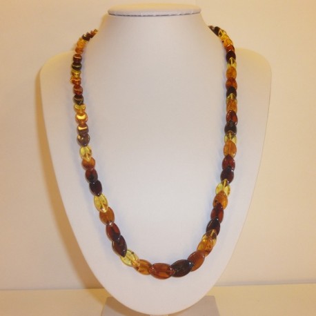 Collier Ambre multicolore