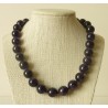 Collier Améthyste Perle ronde 12mm