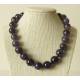 Collier Améthyste Perle ronde 14mm