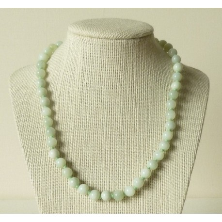Collier Jade Perle ronde 6mm