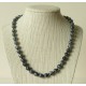 Collier Obsidienne mouchetée Perle ronde