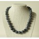 Collier Obsidienne mouchetée Perle ronde 10mm